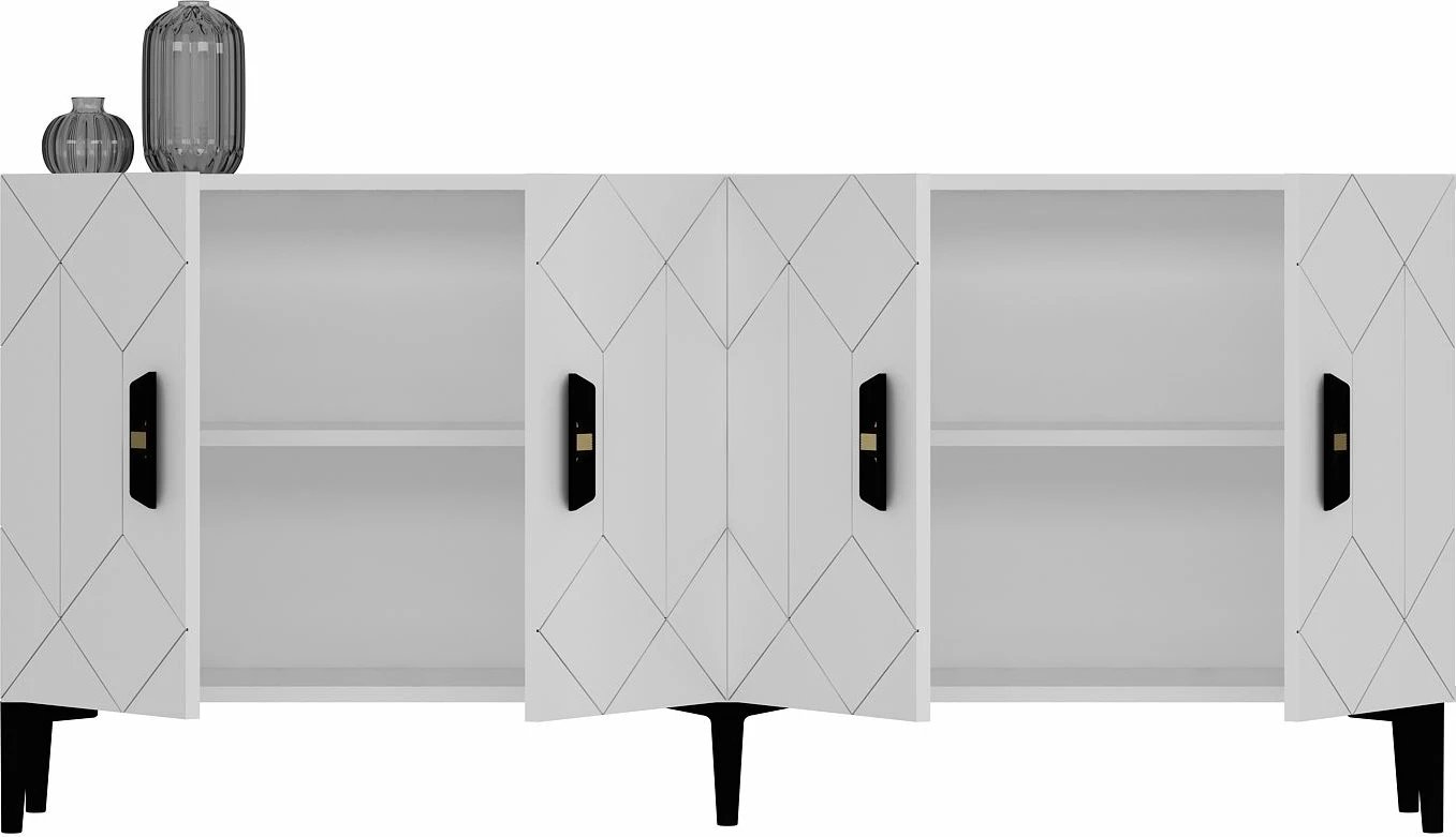 Konsol Skye Decor, Cross KB150, e bardhë