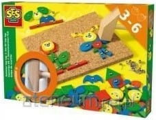 Set kreativ SES Creative Hammer tic fantasy, shumëngjyrësh, për fëmijë 3-6 vjeç