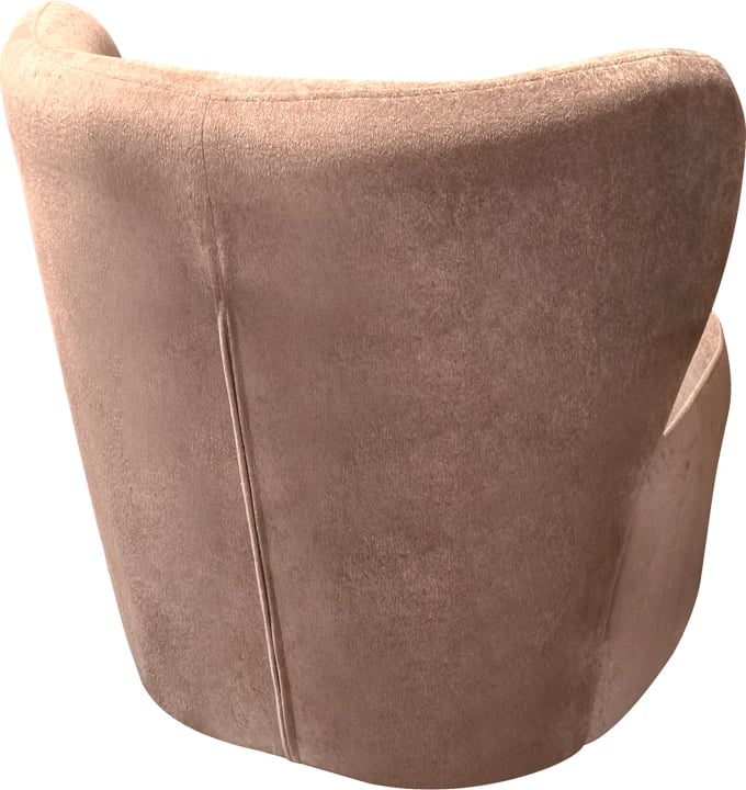 Fotel Veridian, material tekstili, ngjyrë mollë e kalbur, 63x70x66cm