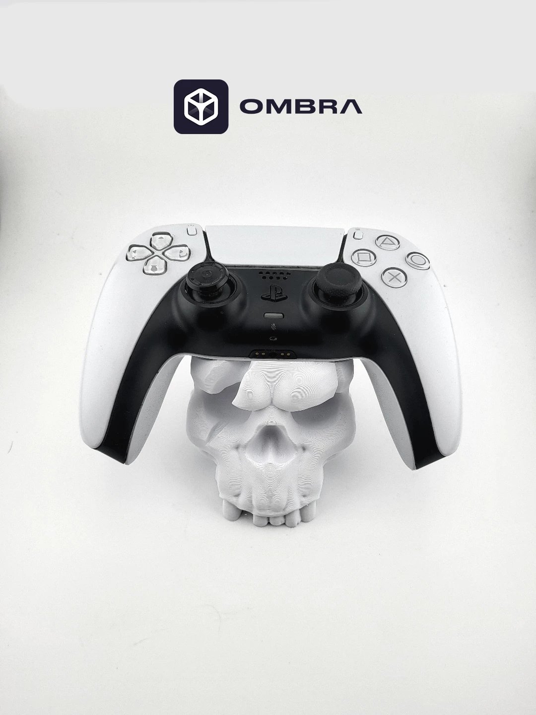 PS5 Controller Skull Stand, e bardhë