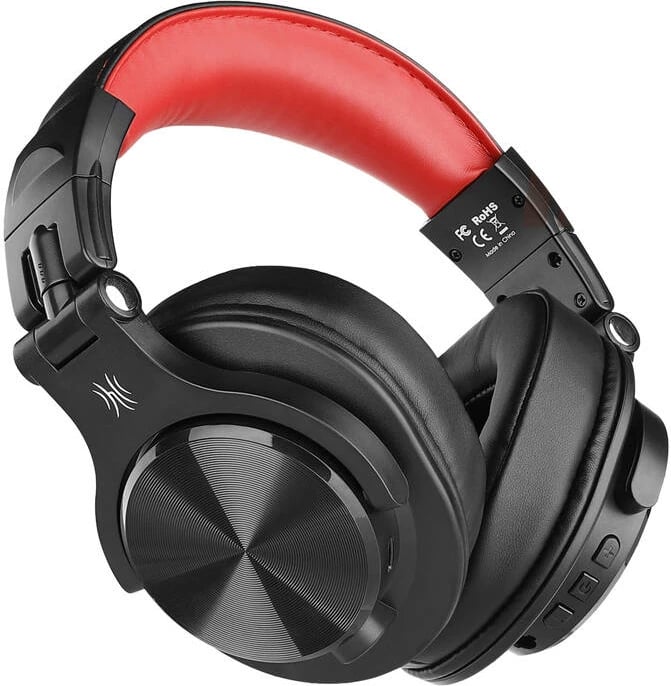 Kufje OneOdio Fusion A70 pa tela, Bluetooth 5.2, të zeza dhe të kuqe Kufje OneOdio Fusion A70 pa tela, Bluetooth 5.2, të zeza dhe të kuqe