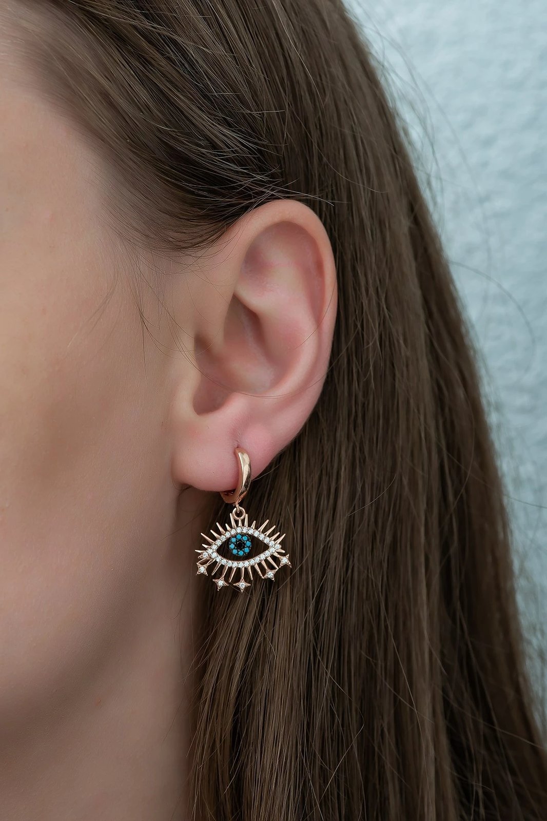 Vath argjendi Jumeon, TRDYL926, ngjyrë rozë ari, kaltër, e bardhë