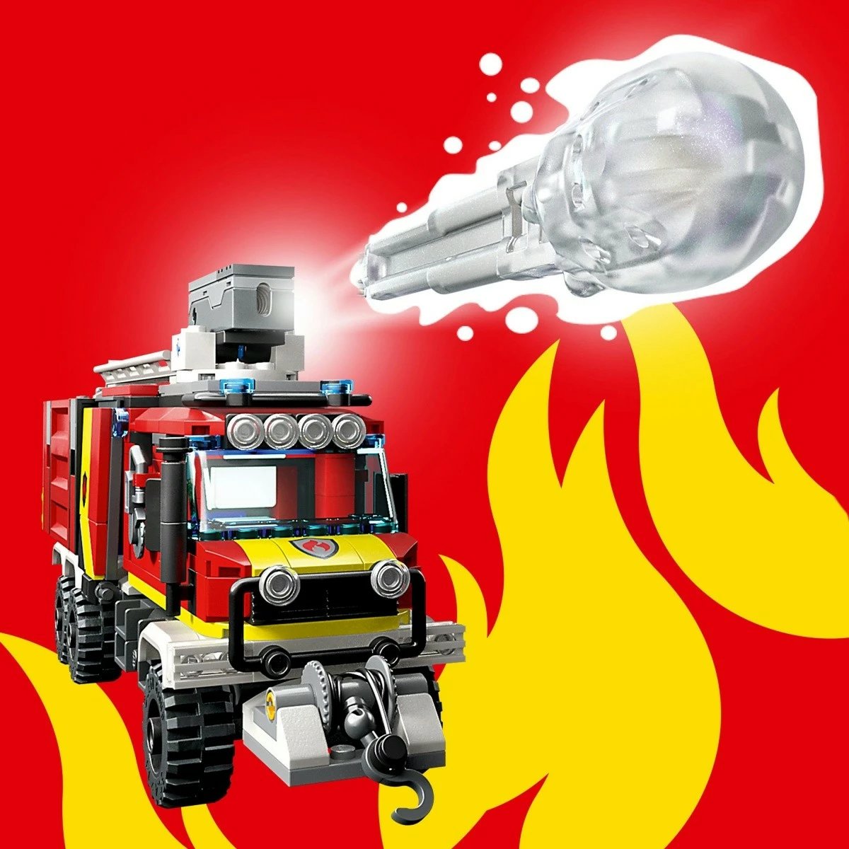 Set ndërtimi LEGO City Off-Road Fire Brigade Vehicle 60374, 502 pjesë, plastikë