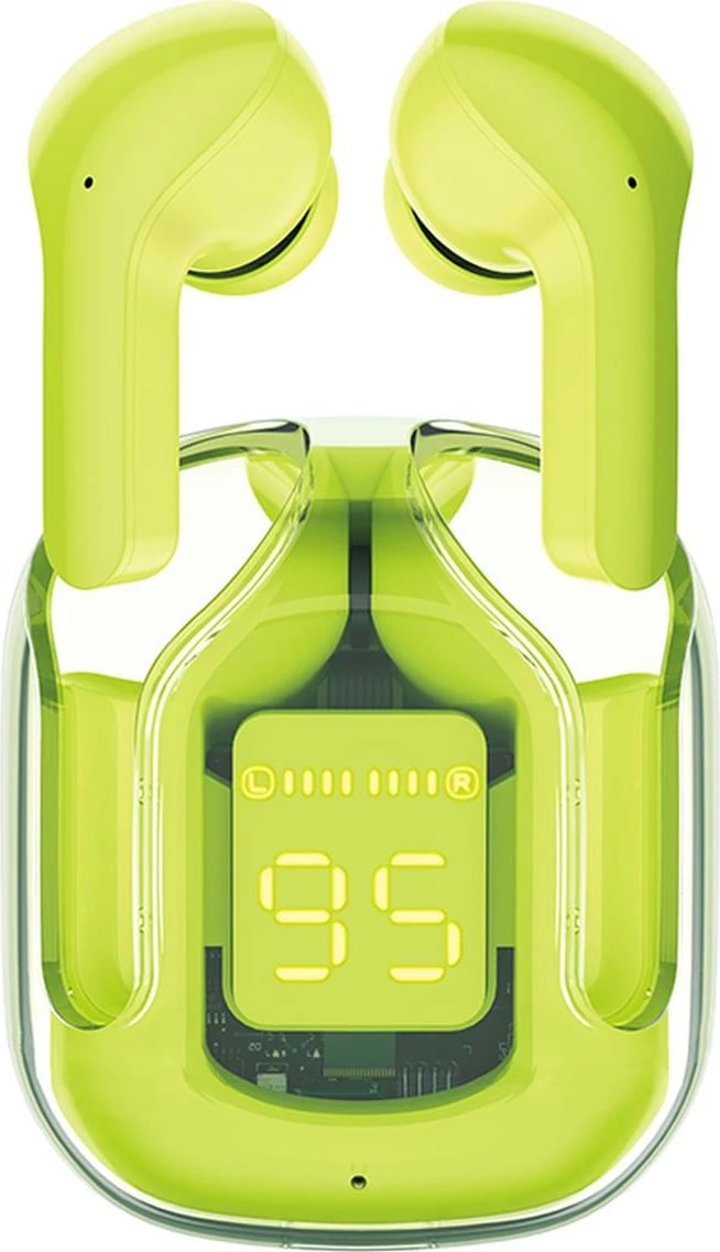 Kufje Acefast T6 TWS, wireless, Bluetooth 5.0, me kuti karikimi, Gjelbër