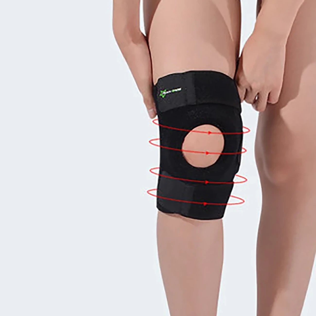 Mbrojtës gjuri sportiv Rockbros LF1106L, L, i zi