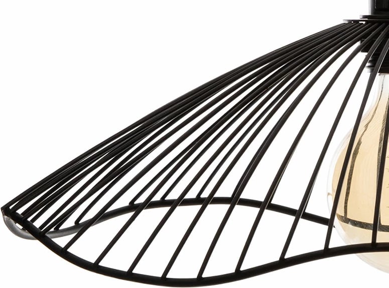 Dritë tavani Ε27, ngjyrë e zezë, D34x15.5cm,