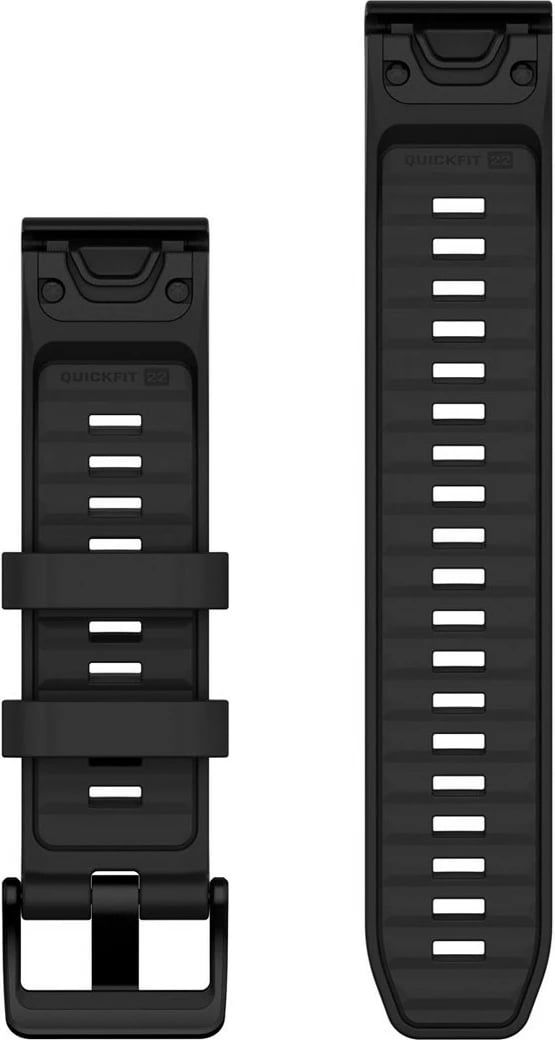 Rrip silikoni Garmin QuickFit për smartwatch, 22mm, i zi