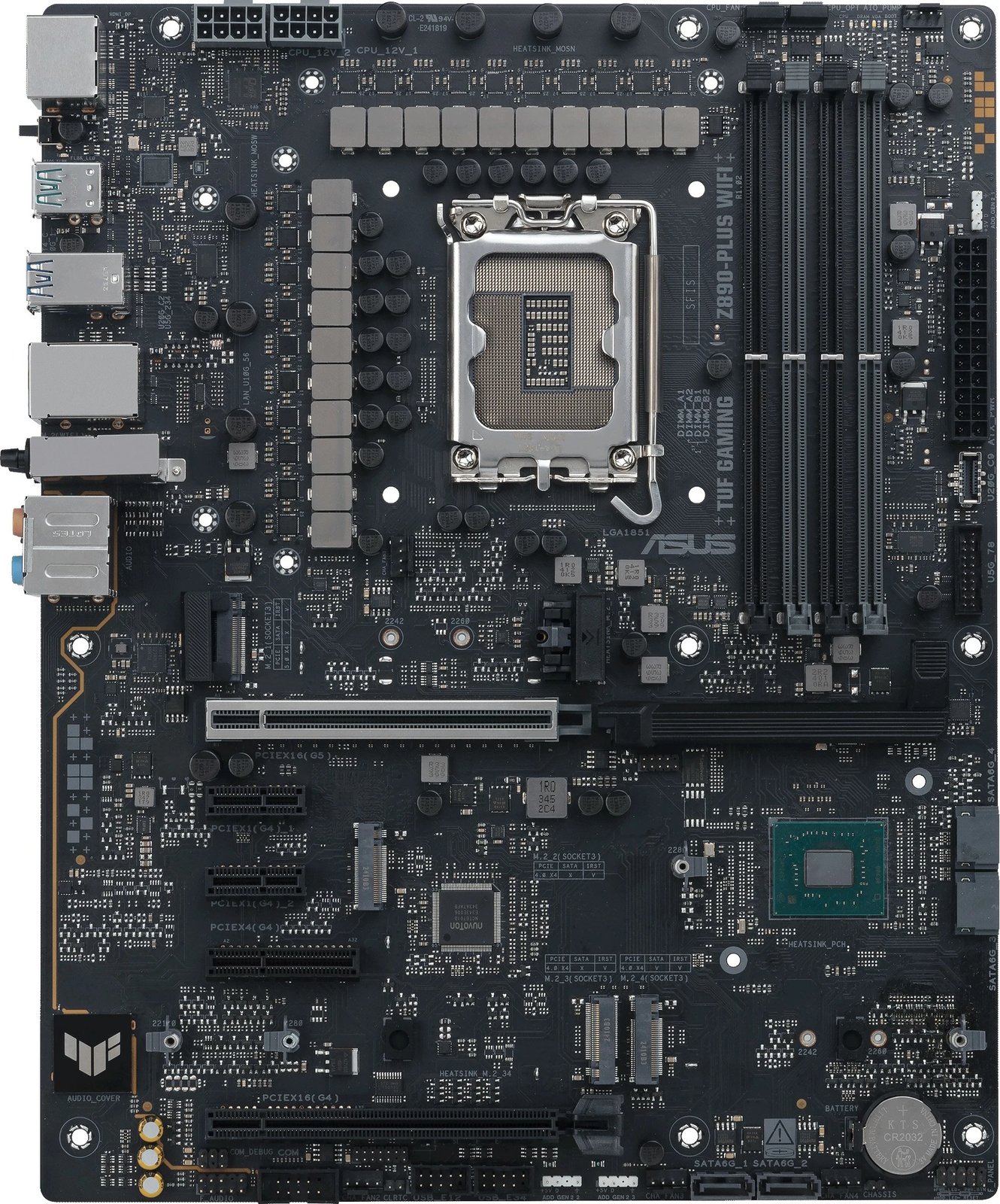 Pllakë amë ASUS TUF GAMING Z890-PLUS WIFI, Intel, LGA 1851, DDR5, 192 GB