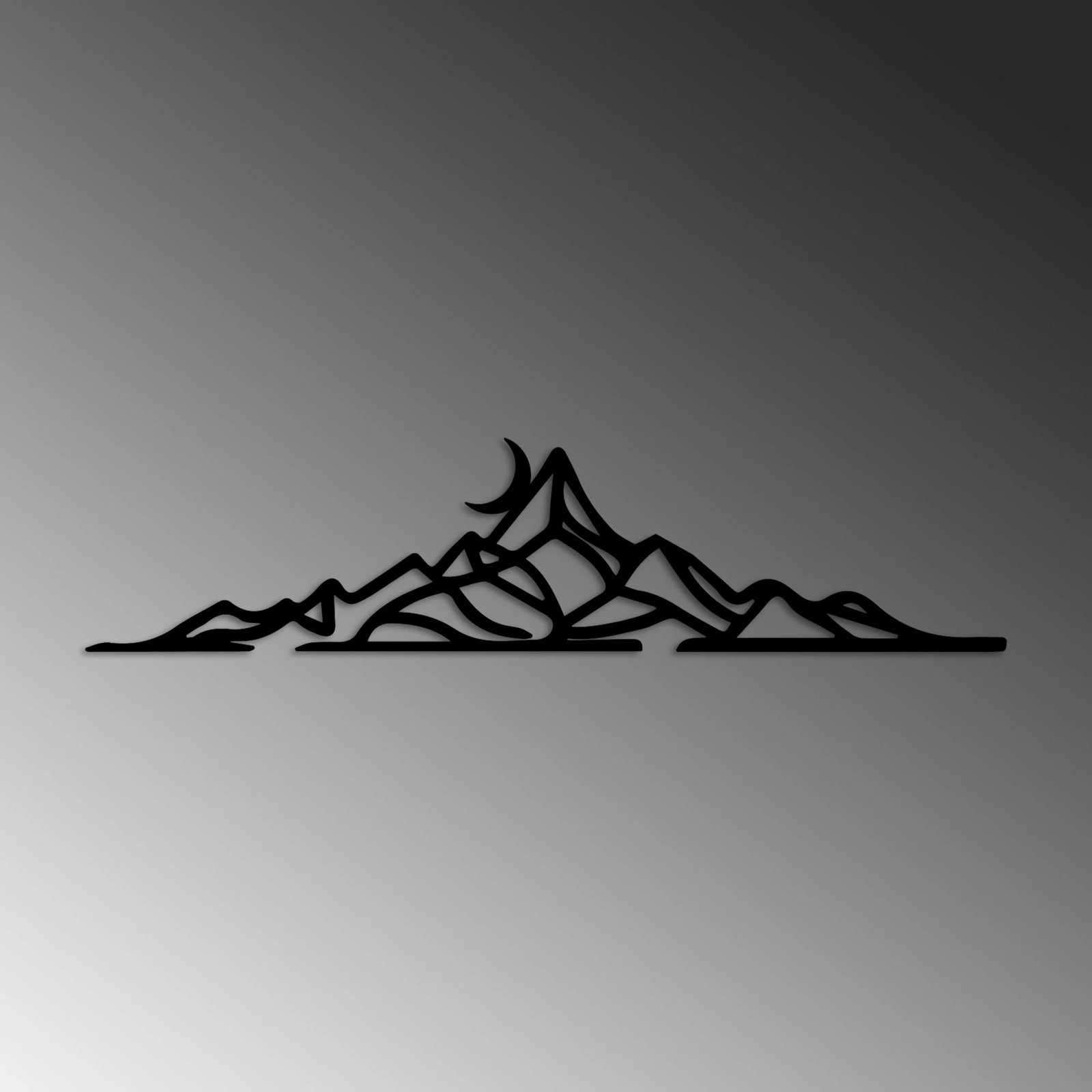 Aksesor dekorativ metalik për mur, peizazh, Wallity, Landscape 2