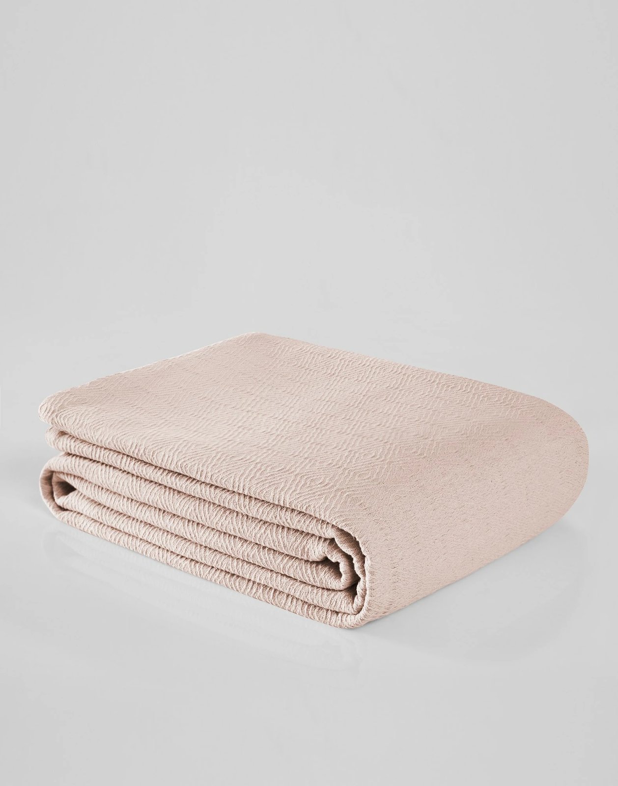 Çarçaf teke pique, ngjyrë rozë e lehtë, L'essentiel, 140x200cm