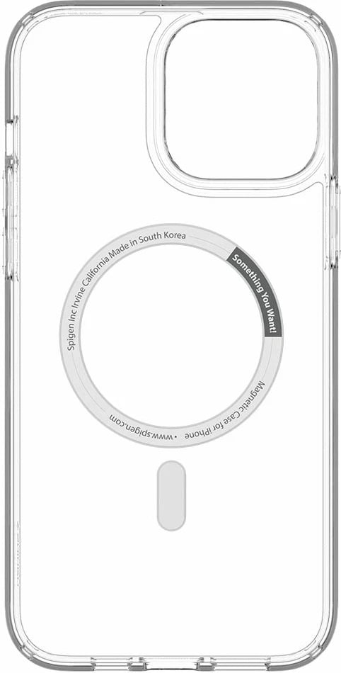 Mbështjellës Spigen Ultra Hybrid Mag për iPhone 13 Pro Max, MagSafe, Transparent/Bardhë