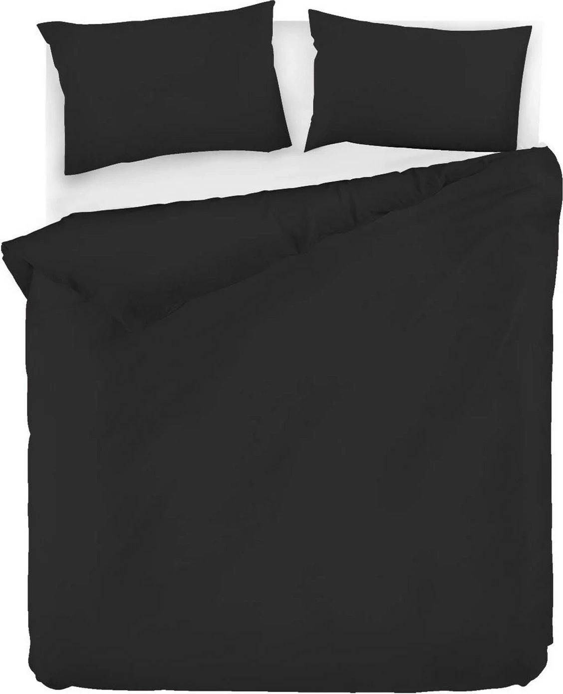 Set mbulesë për jorgan Super King, ranforce, ngjyrë e zezë, L'essentiel