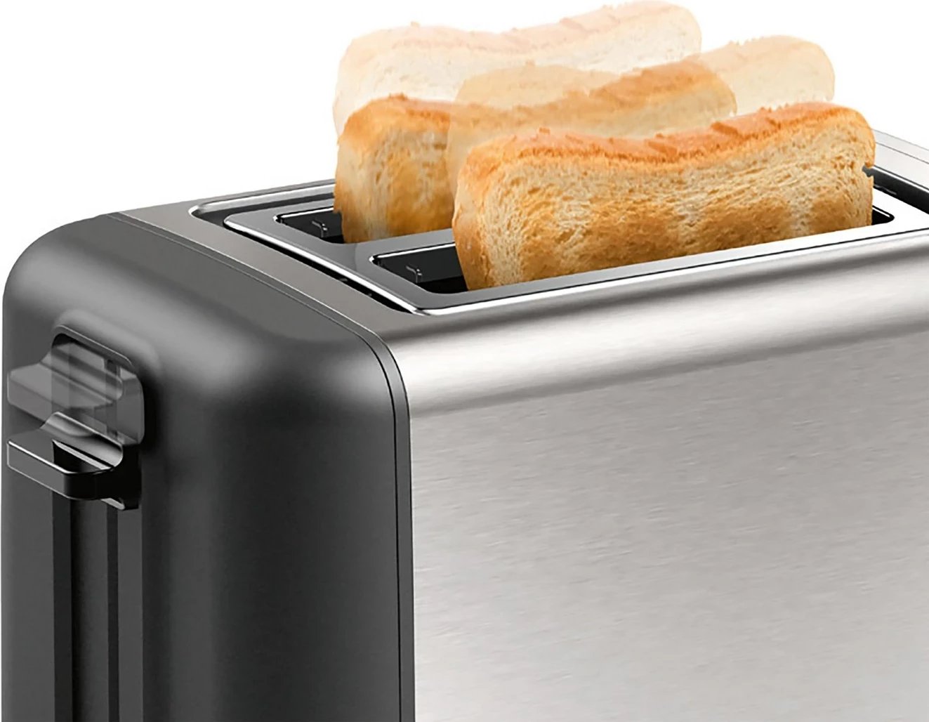 Toster Bosch TAT3P420, 2 feta, 970 W, Ngjyrë e zezë, Çelik inox