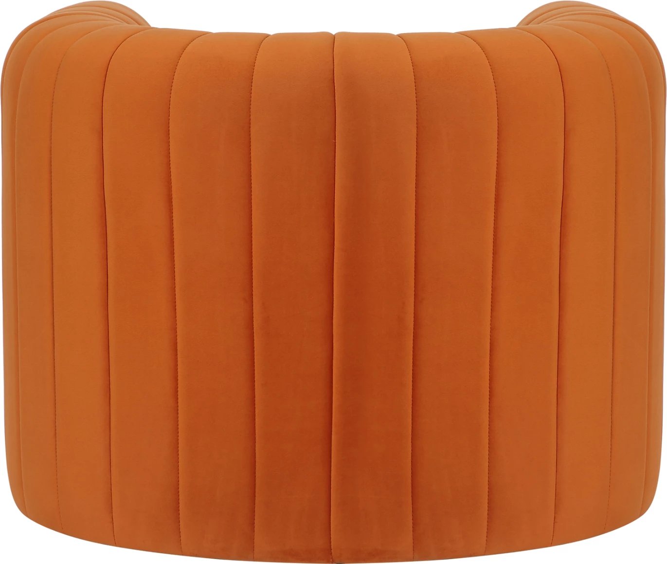 Fotelje RIKER, kornizë metali, kadife portokalli, FH9682.05, 92x74x69H cm