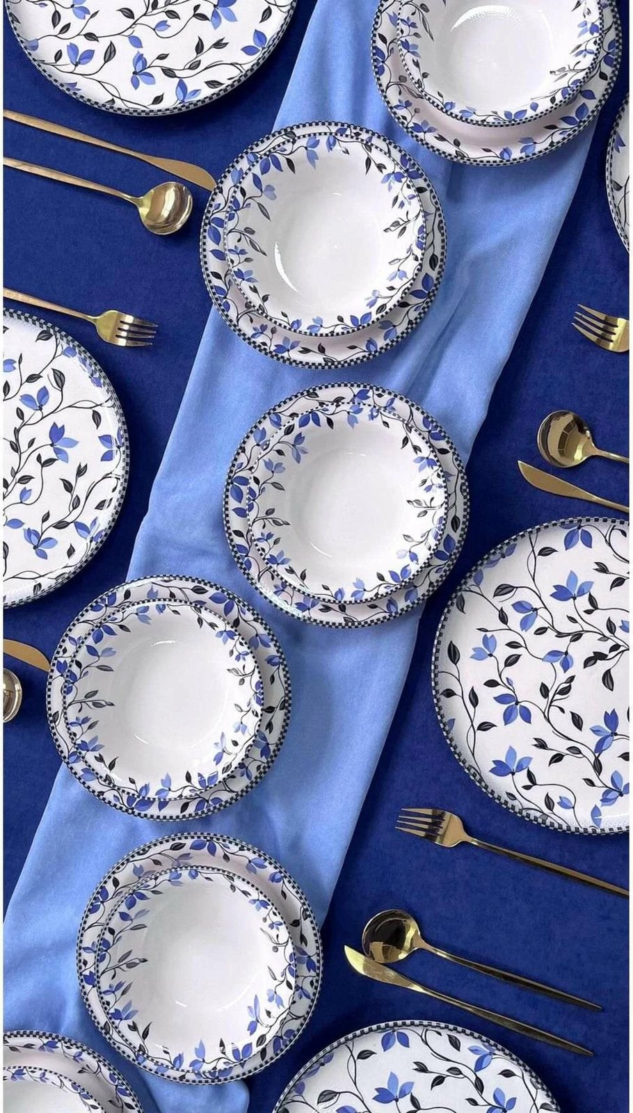 Set enësh për drekë (18 copë), Hermia Concept, BerfuRolyefliLux18