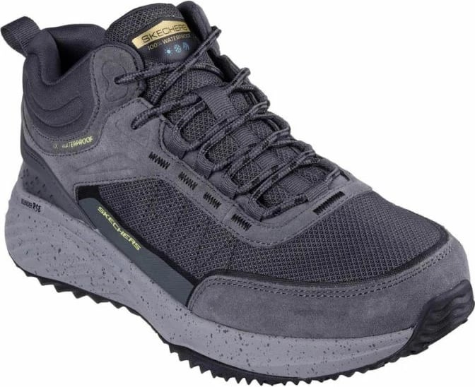 Atlete për meshkuj Skechers, gri-lime