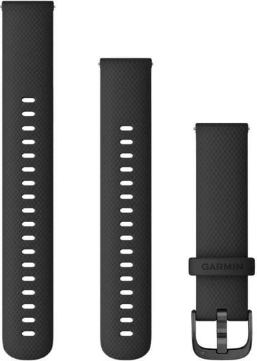 Rrip silikoni Garmin për Smartwatch, Captain Marvel vívoactive 4S/vívomove 3S, 18mm, i zi
