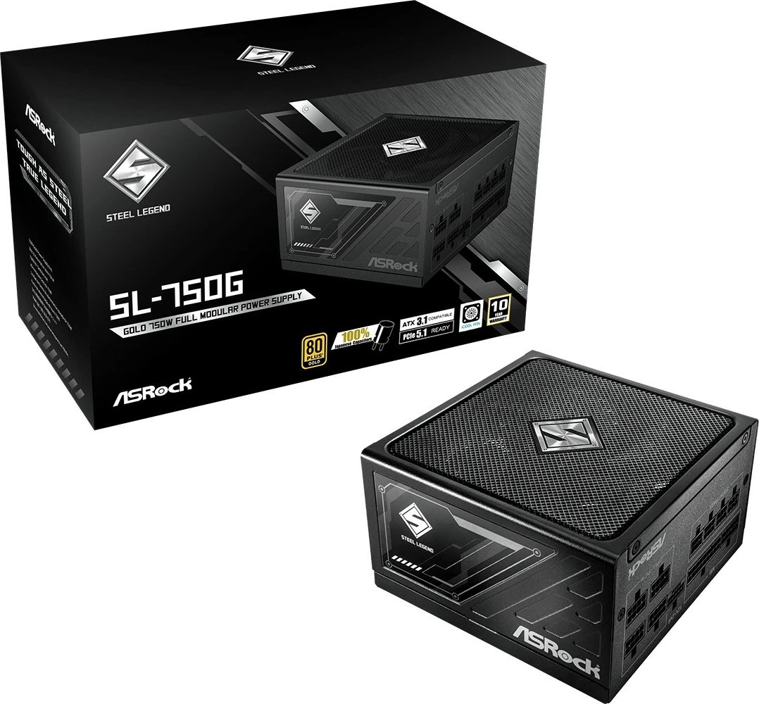 Furnizues energjie kompjuteri ASRock SL-750G 750W 80 PLUS Gold modular