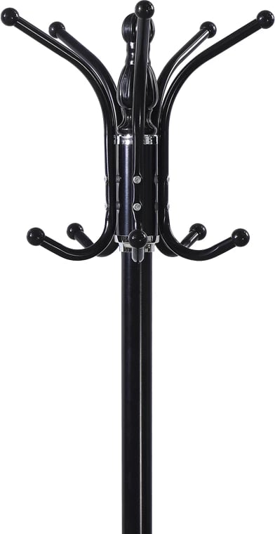 Varese për rroba Mendora, metal i zi, 40x40x180cm