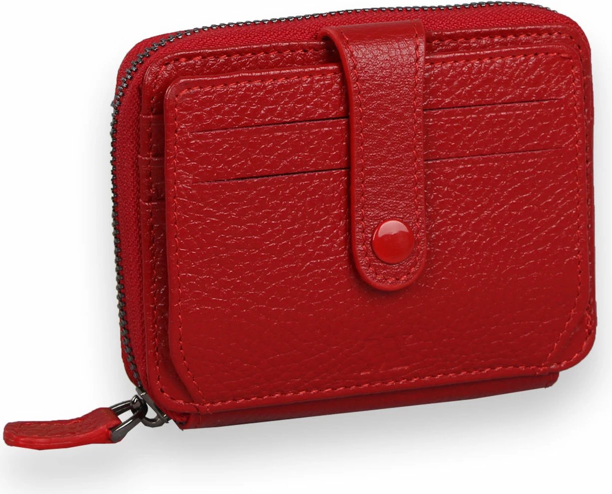 Portofol lëkure i kuq, Zoozie Bags, 4250