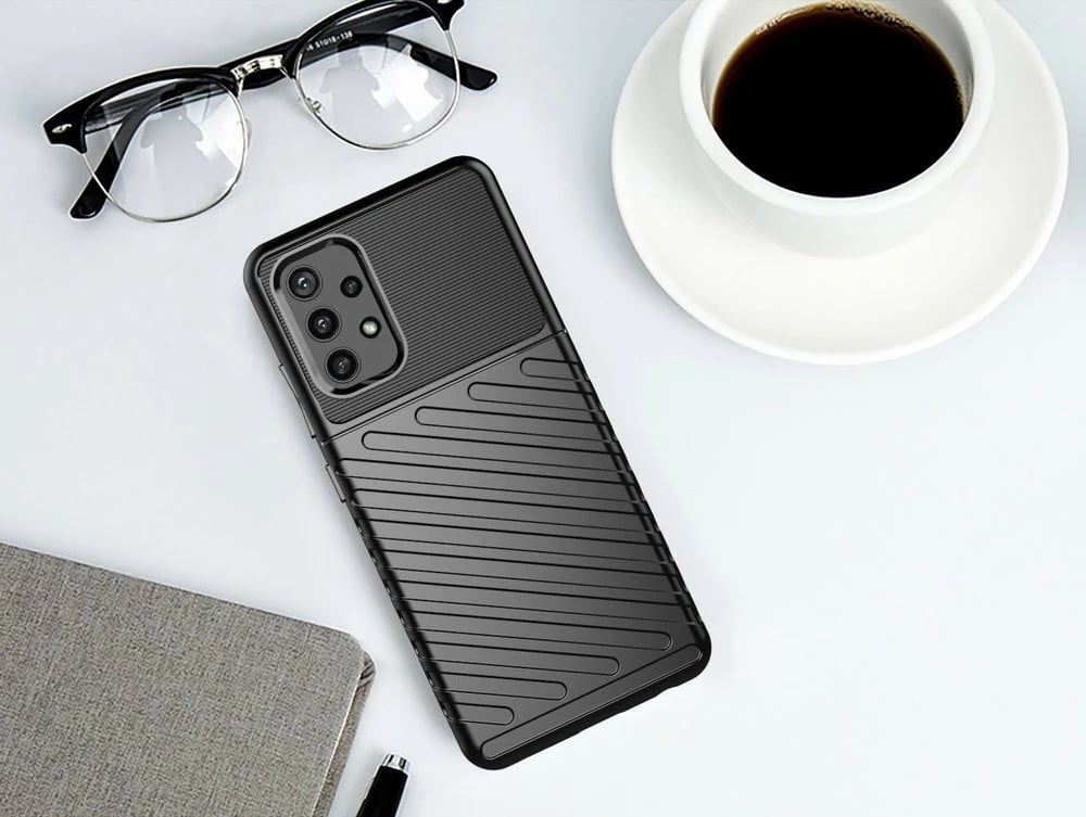 Mbështjellës Hurtel Thunder Case për Samsung Galaxy A72 4G, TPU, Blu