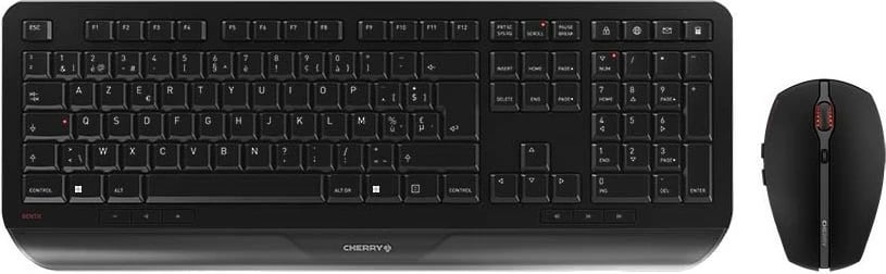 Set tastierë dhe maus Cherry Gentix Desktop, Wireless, RF Wireless, i zi