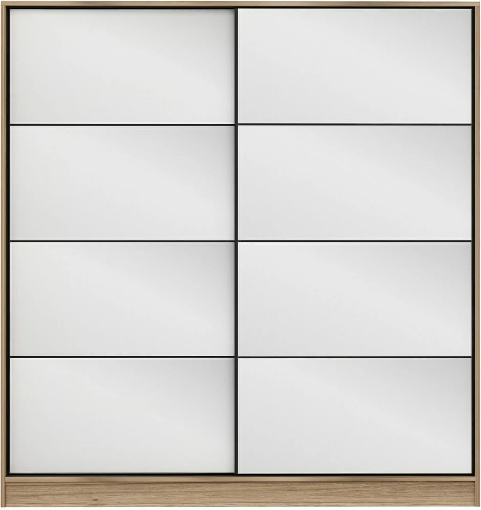 Dollap garderobe, ngjyrë dore, Skye Decor, 180x190x52 cm