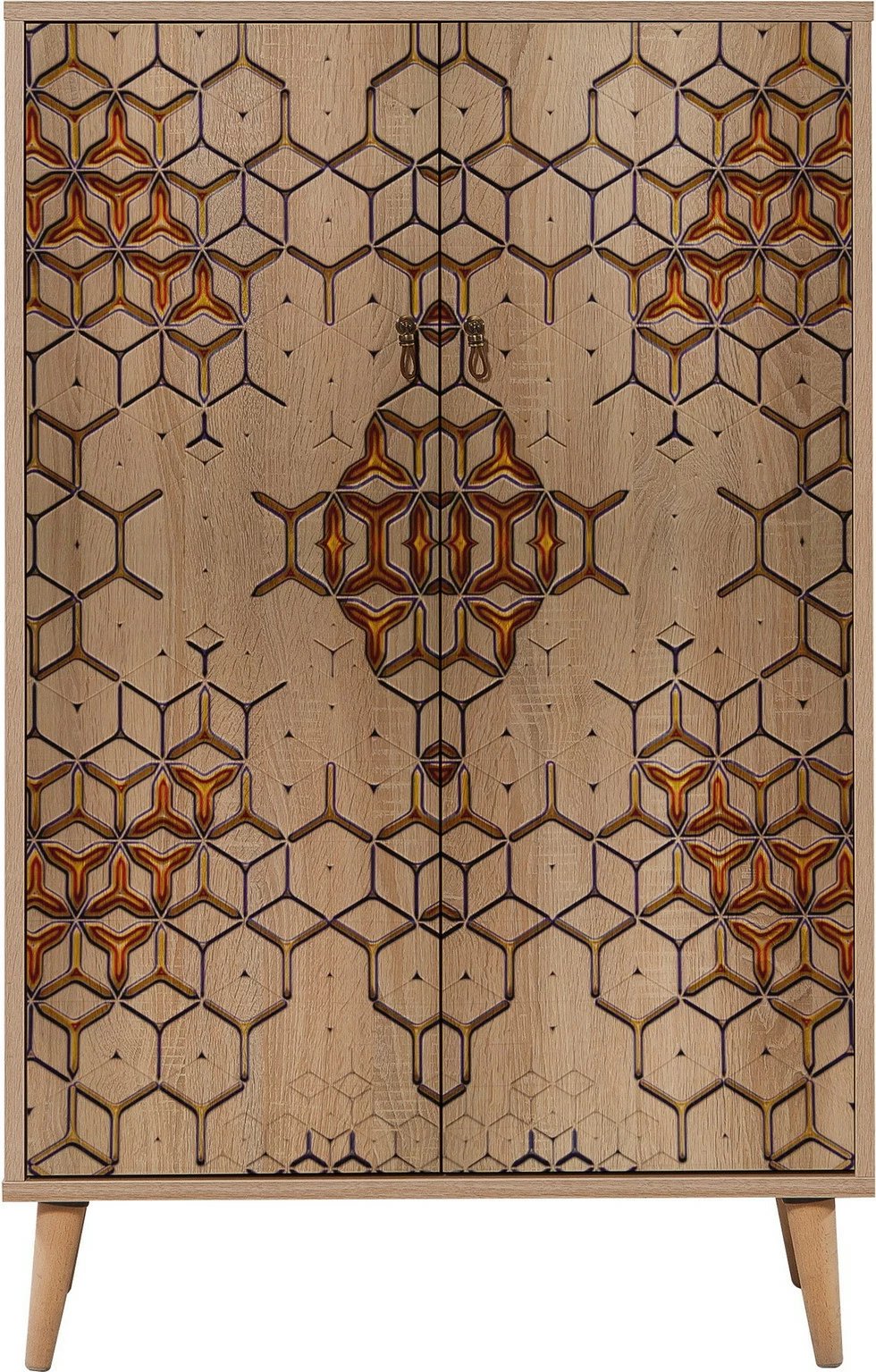 Dollap multifunksional Hanah Home, Multibox - 720, ngjyrë lisi Sonoma