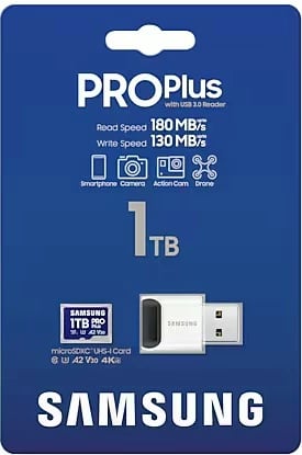 Kartelë memorie microSD Samsung PRO Plus 1TB me lexues USB