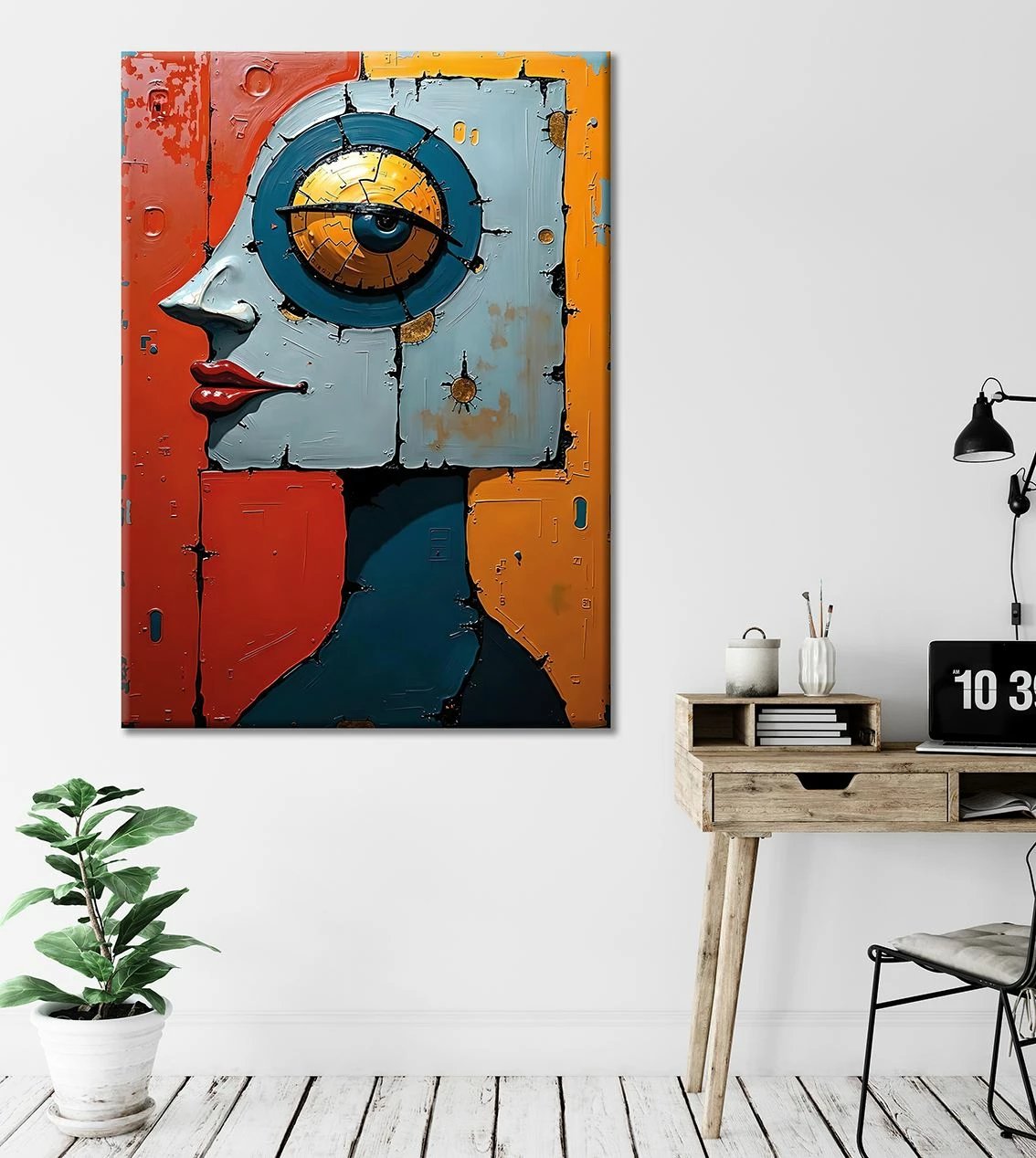 Pikturë dekorative në kanavacë Wallity, WY436, shumëngjyrëshe, 70x100cm