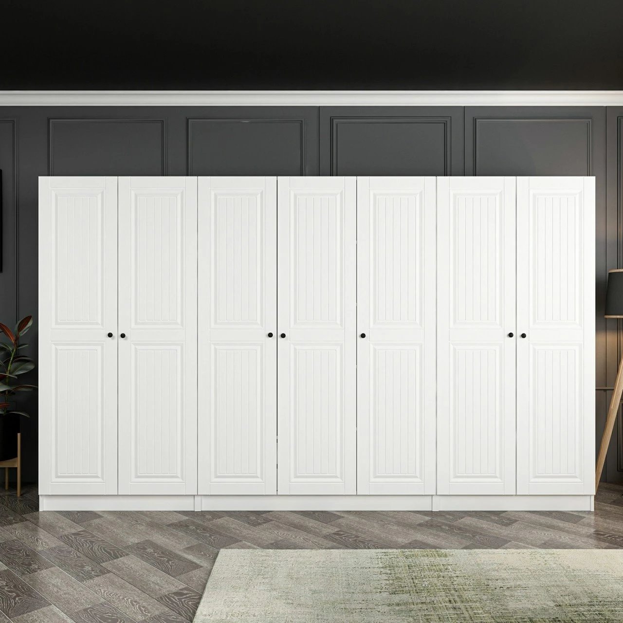 Dollap Skye Decor, ngjyrë e bardhë, Kale Mebran, 4776