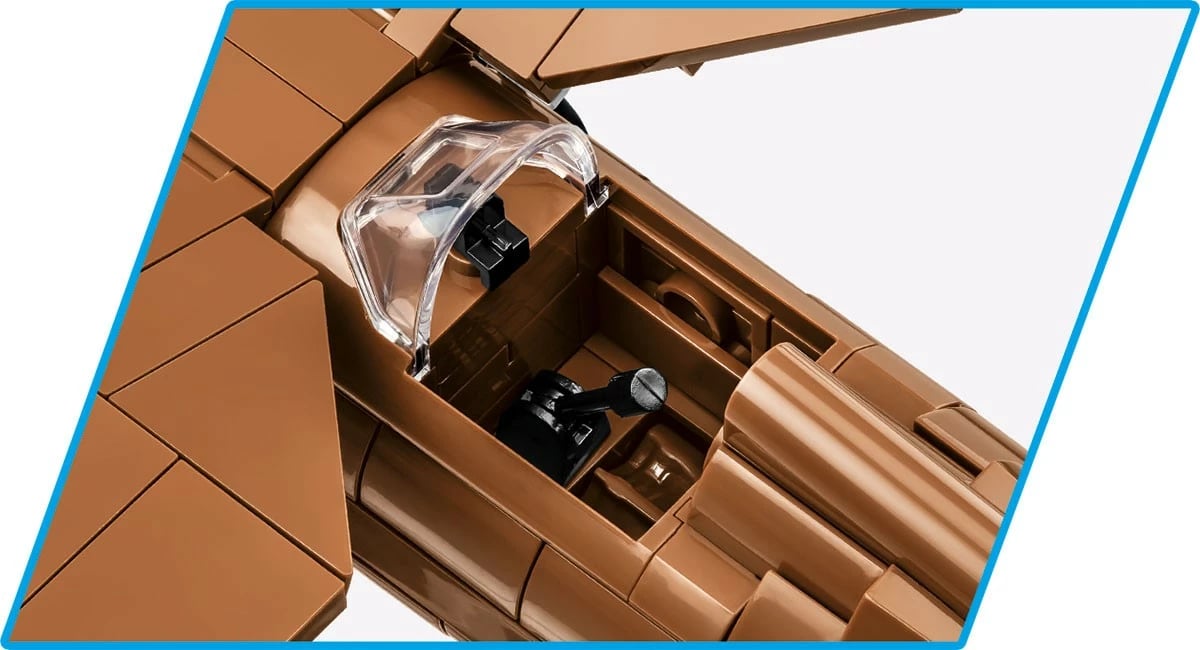 Set blloqesh Cobi PZL P.11c, Historical Collection, 320 pjesë, me figurë, Kafe