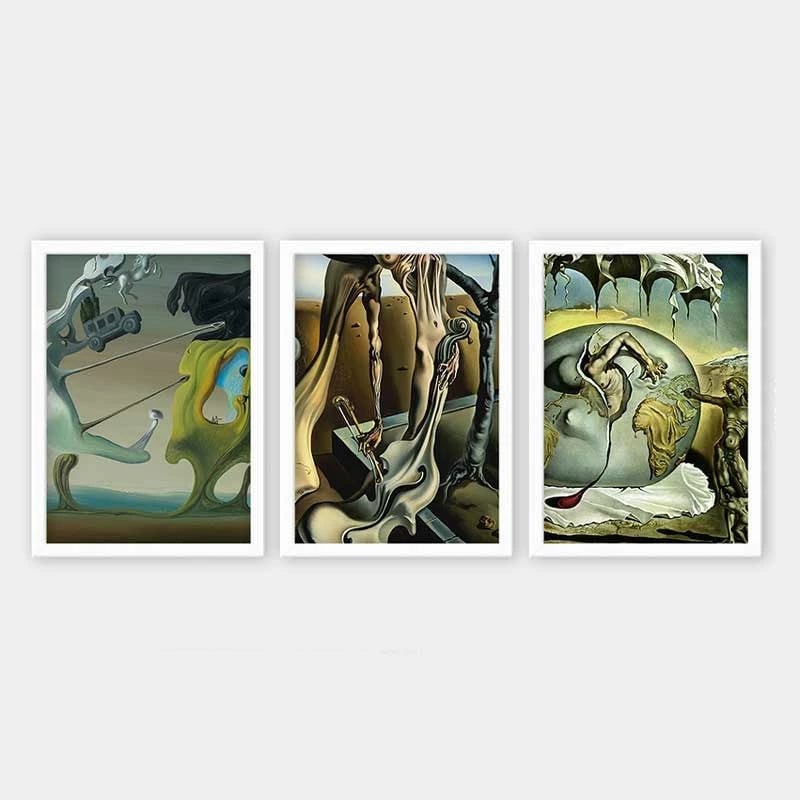 Pikturë dekorative me kornizë (3 copë), Wallity, 3BC_UN261045 _3545