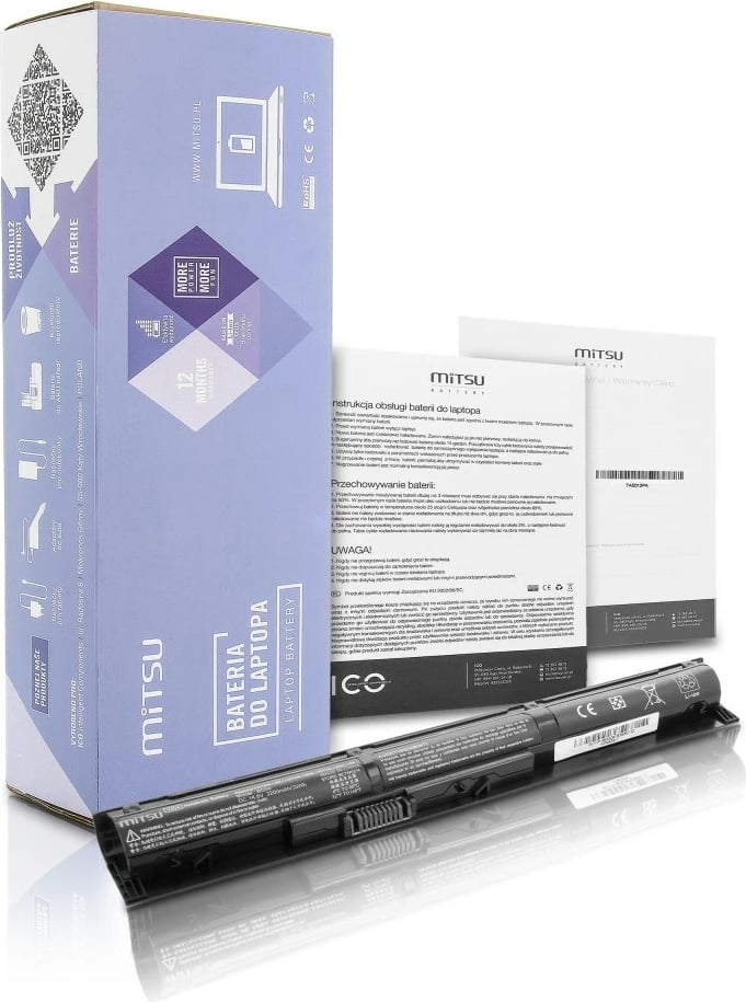 Bateri laptop Mitsu BC/HP-450G2, për HP ProBook 440 G2, 2200 mAh, 14.4-14.8V, e zezë