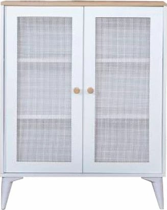 Komodë anësore Skye Decor, Calvin, e bardhë, lis