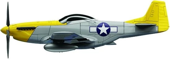 Model plastik avion Airfix QUICKBUILD Mustang P-51D, J6016