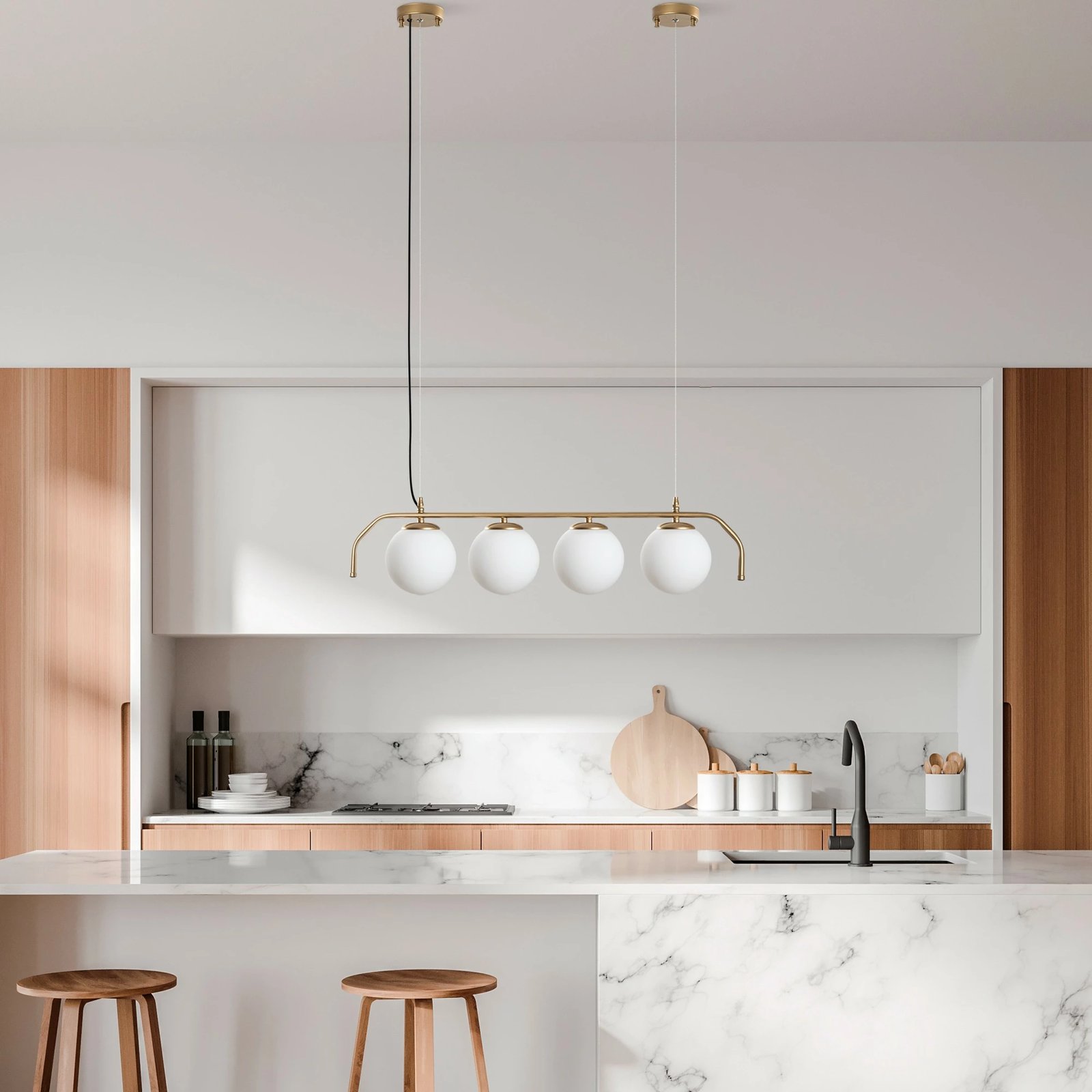 Llambë tavani Opviq, ngjyrë ari, Antler - 13827