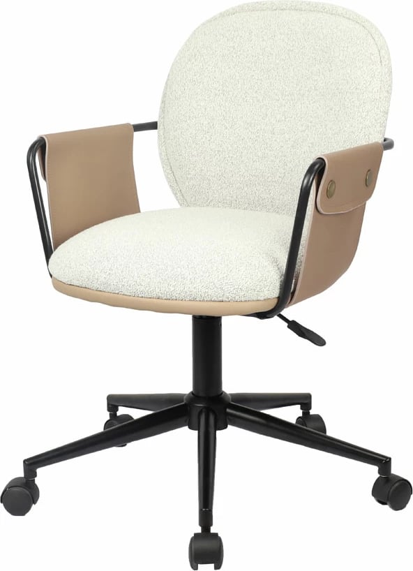 Karrige zyre Post, bezhë-kafe, 55x59x93cm