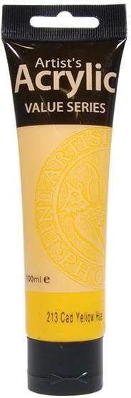 Ngjyrë akrilike PHOENIX 223 cad yellow hue, tub 100ml