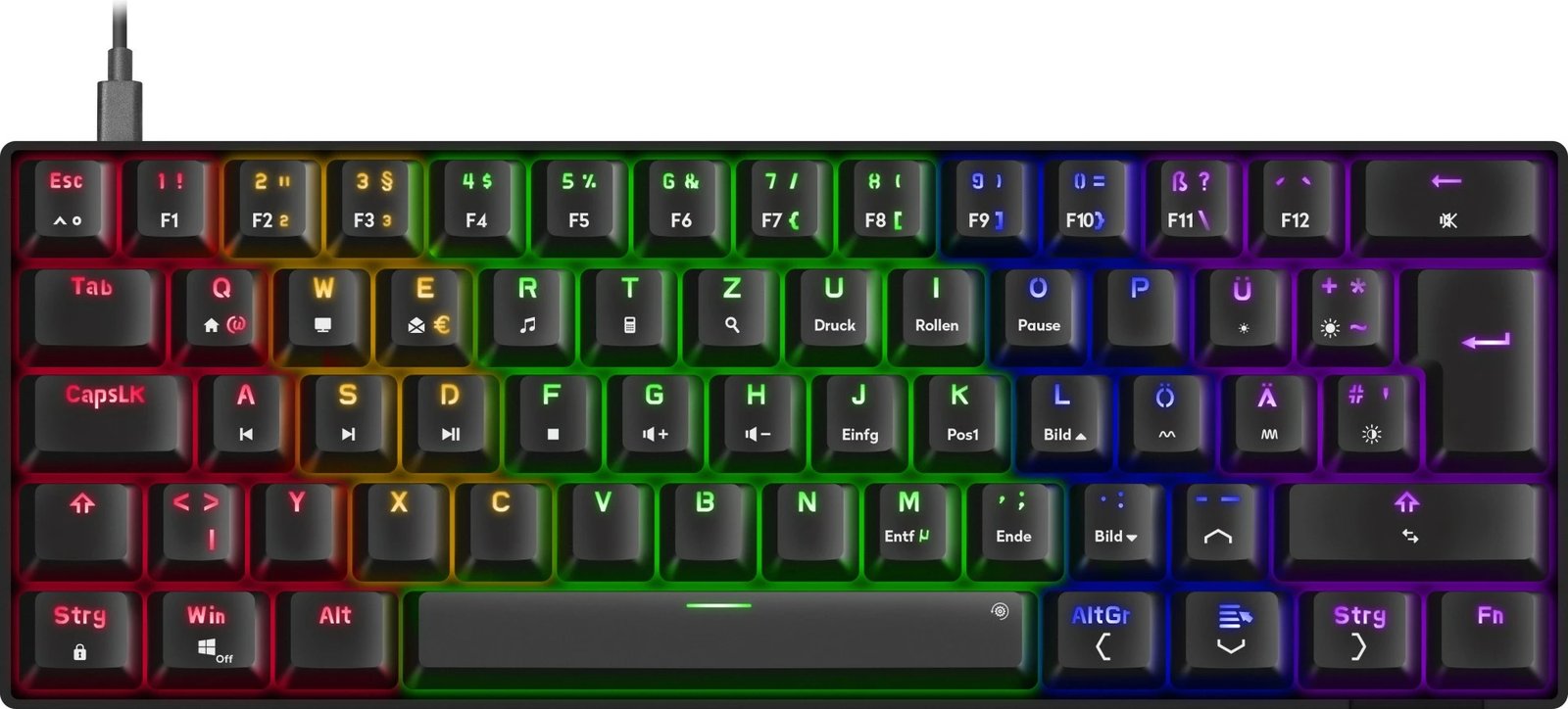 Tastierë gaming Speedlink ATMOS RGB, mekanike, me drita RGB