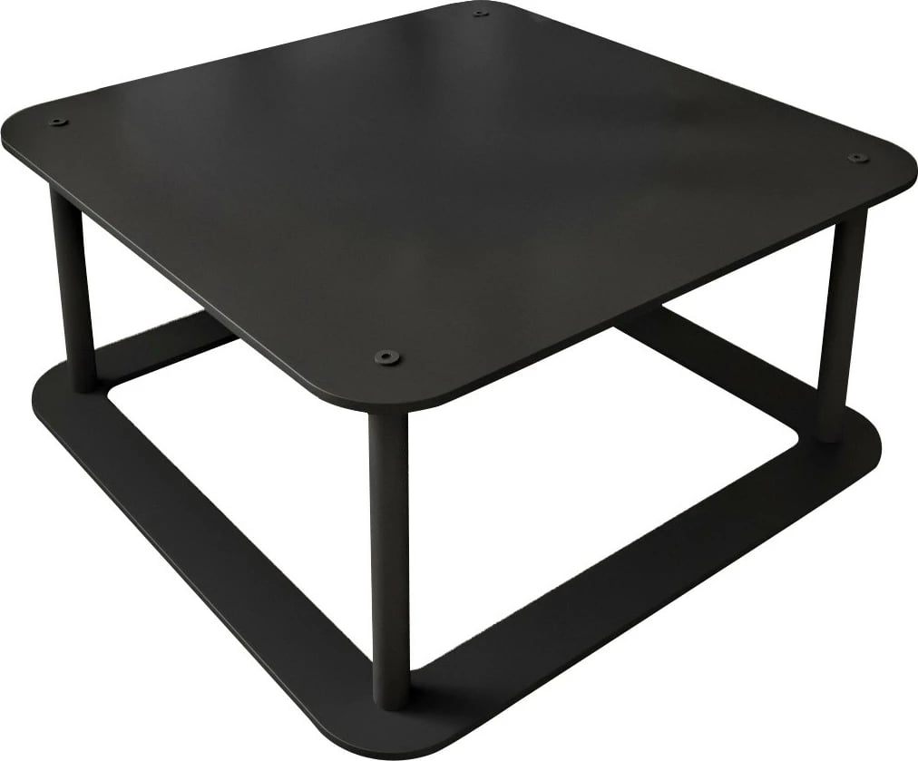 Tavolinë kafeje katrore, ngjyrë e zezë, Skye Decor