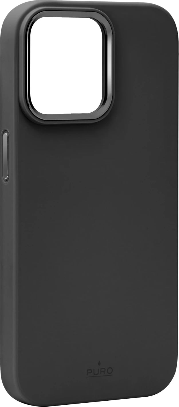 Mbështjellës Puro Icon Mag Pro MagSafe për iPhone 15 Pro Max, silikon, zi