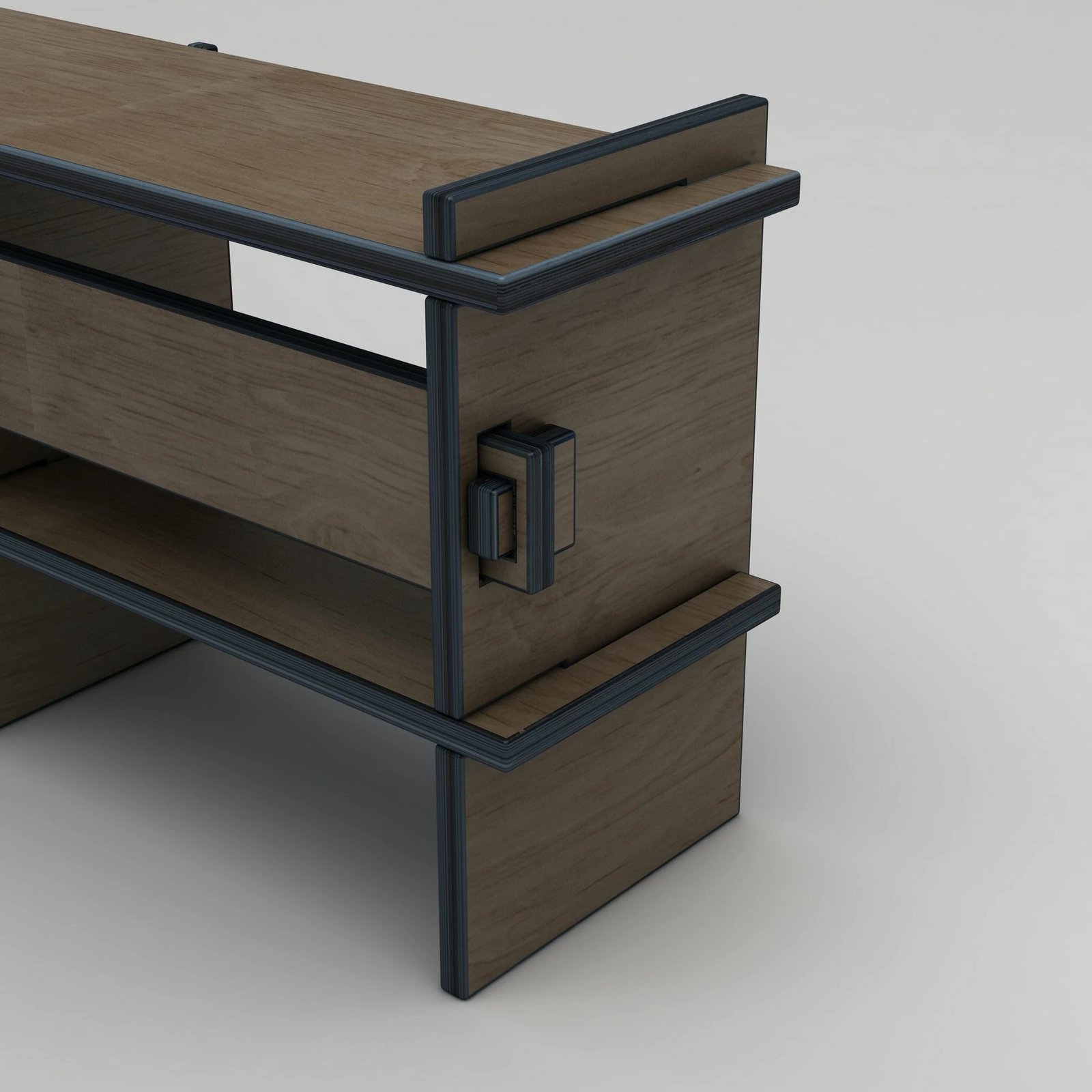 Komodë TV Skye Decor, ngjyrë arre, 220x70x38cm