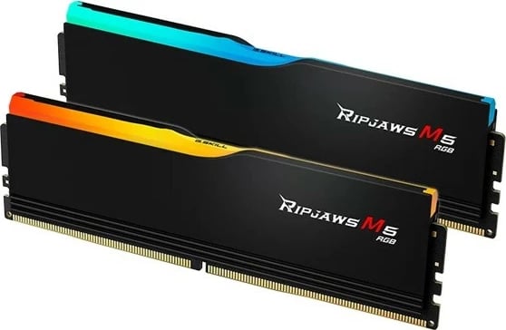 RAM Memorje G.SKILL Ripjaws M5 RGB, 32GB (2x16GB), DDR5, 6000MHz, CL36, E zezë