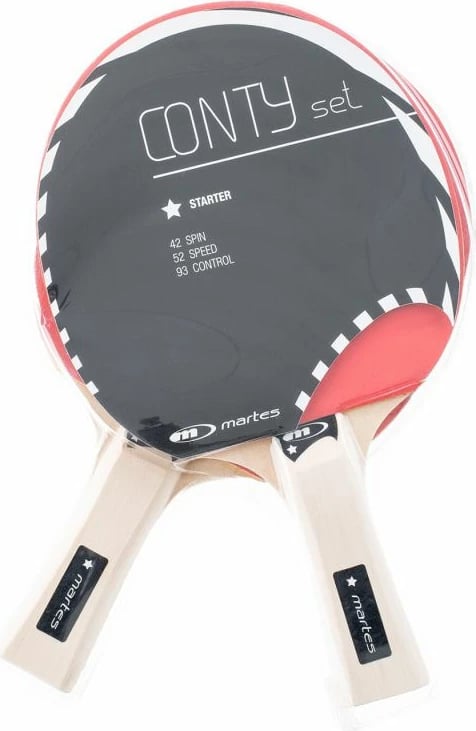Reketa pingpongu Yakimasport, unisex, e zezë/e kuqe