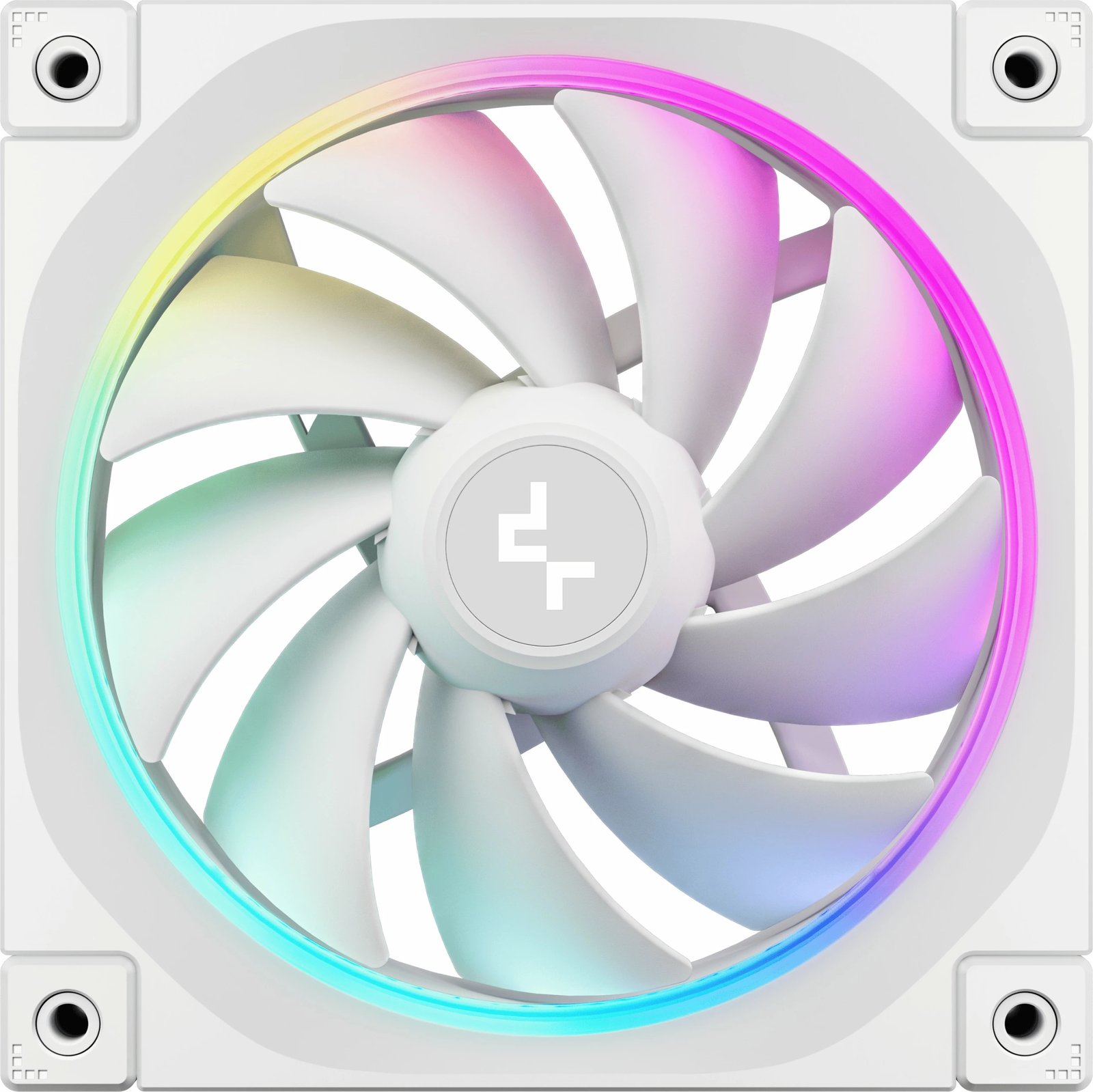 Ventilator kase DeepCool FL12 WH-3 in 1, 12cm, LED, i bardhë