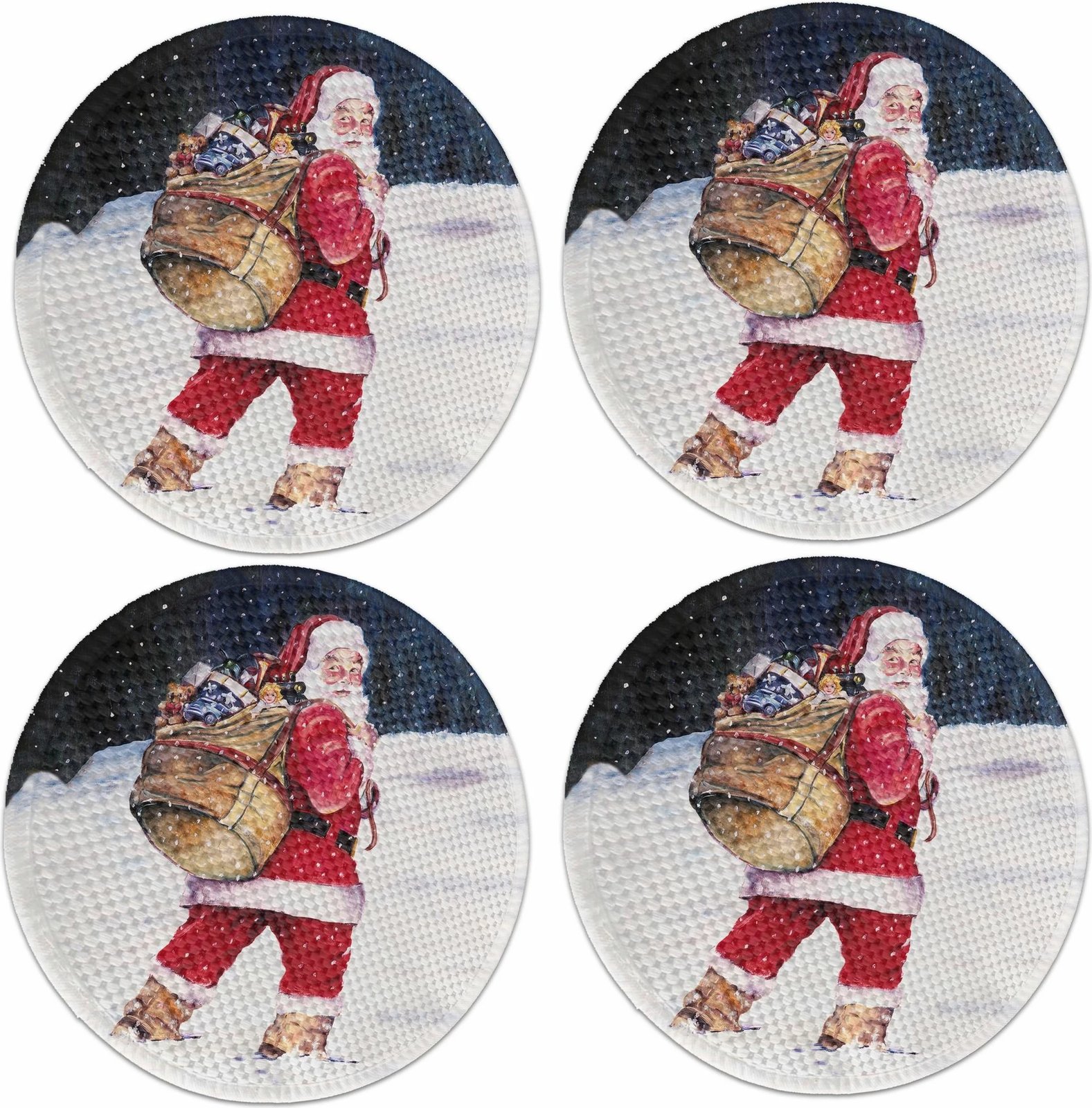 Set nënshtruesish tavoline Hermia Concept, shumëngjyrësh, 4 copë, 37cm