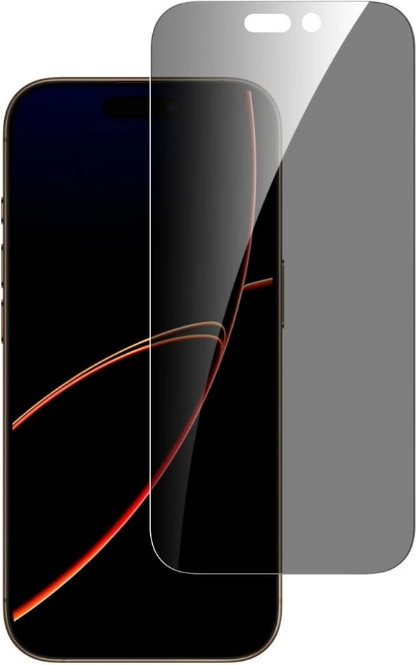 Mbrojtës ekrani 4smarts Second Glass Privacy për iPhone 17 Pro, me kornizë montimi