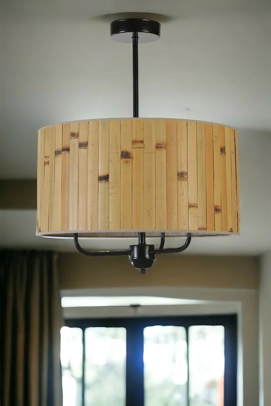 Llambë tavani Opviq, ngjyrë lisi dhe e zezë, 8850-2 Llambë tavani Opviq, ngjyrë lisi dhe e zezë, 8850-2