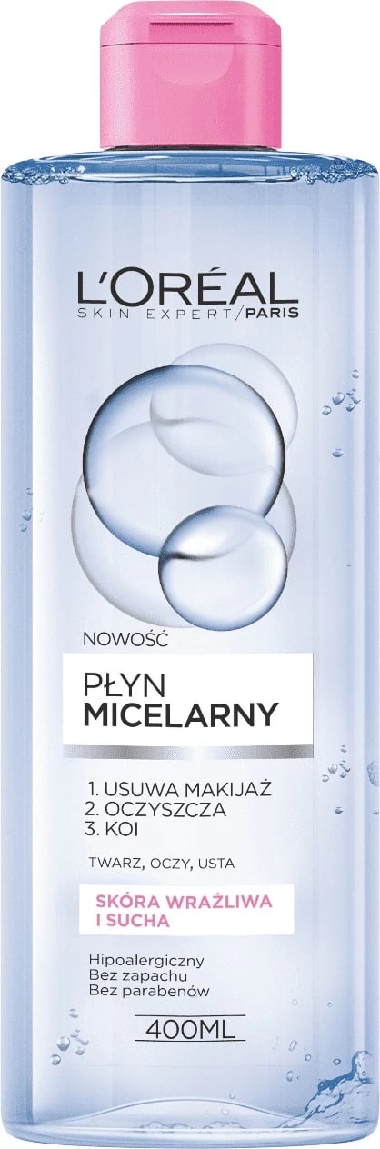 Ujë micelar për femra L'Oreal Paris Skin Expert, 400ml
